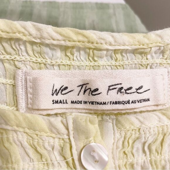 Free People | We The Free Little Bit of Something Ombre V-Neck Blouse - Size S - Picture 4 of 5